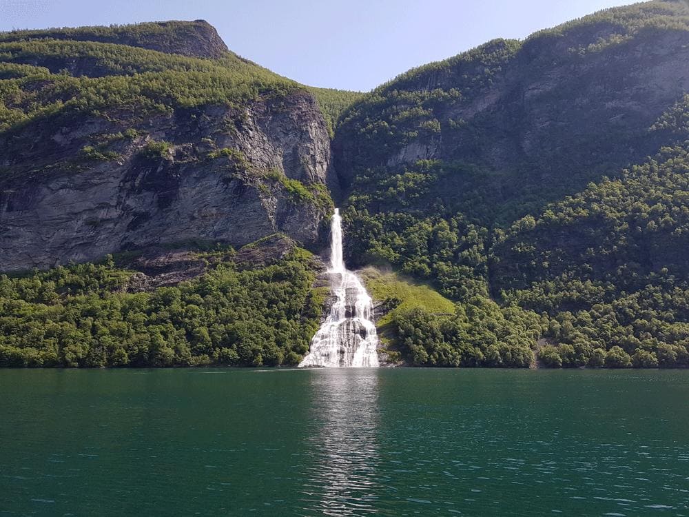 waterval Geirangerfjord Noorwegen