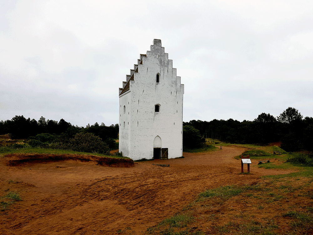 Den Tilsandede Kirke Noord-Jutland Denemarken