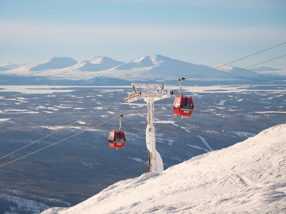 uitzicht skigebied Åre zweden