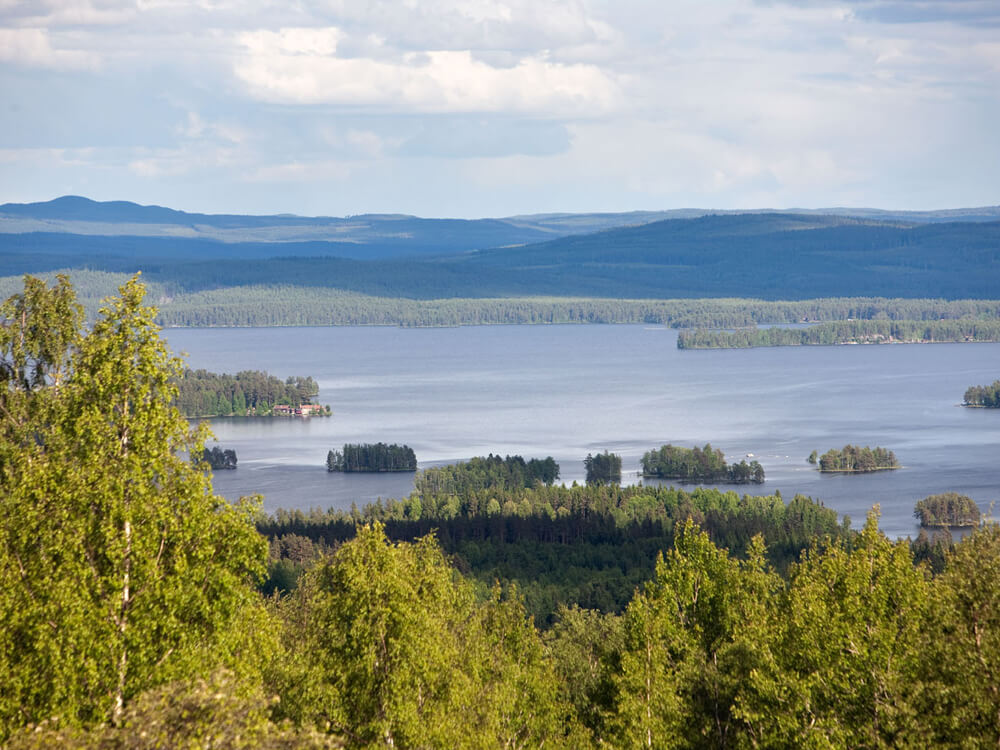 Siljan meer Zweedse provincie Dalarna