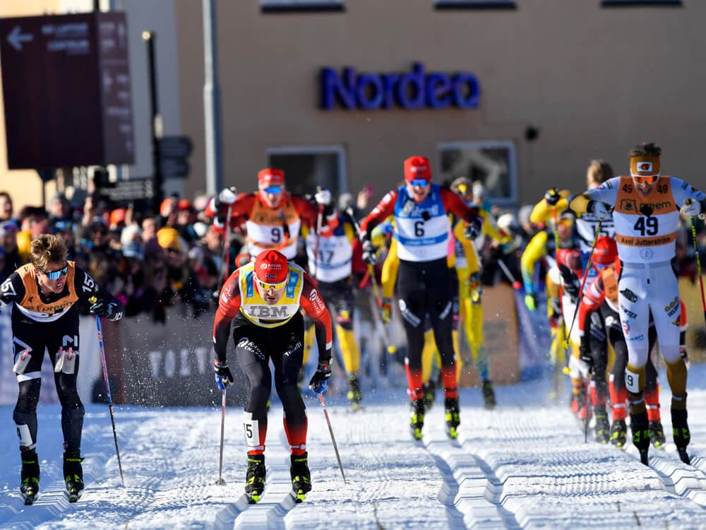 Finish Vasaloppet langlauf race Zweden