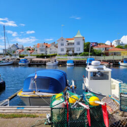 Haven eiland Marstrand Bonuslän kust West-Zweden