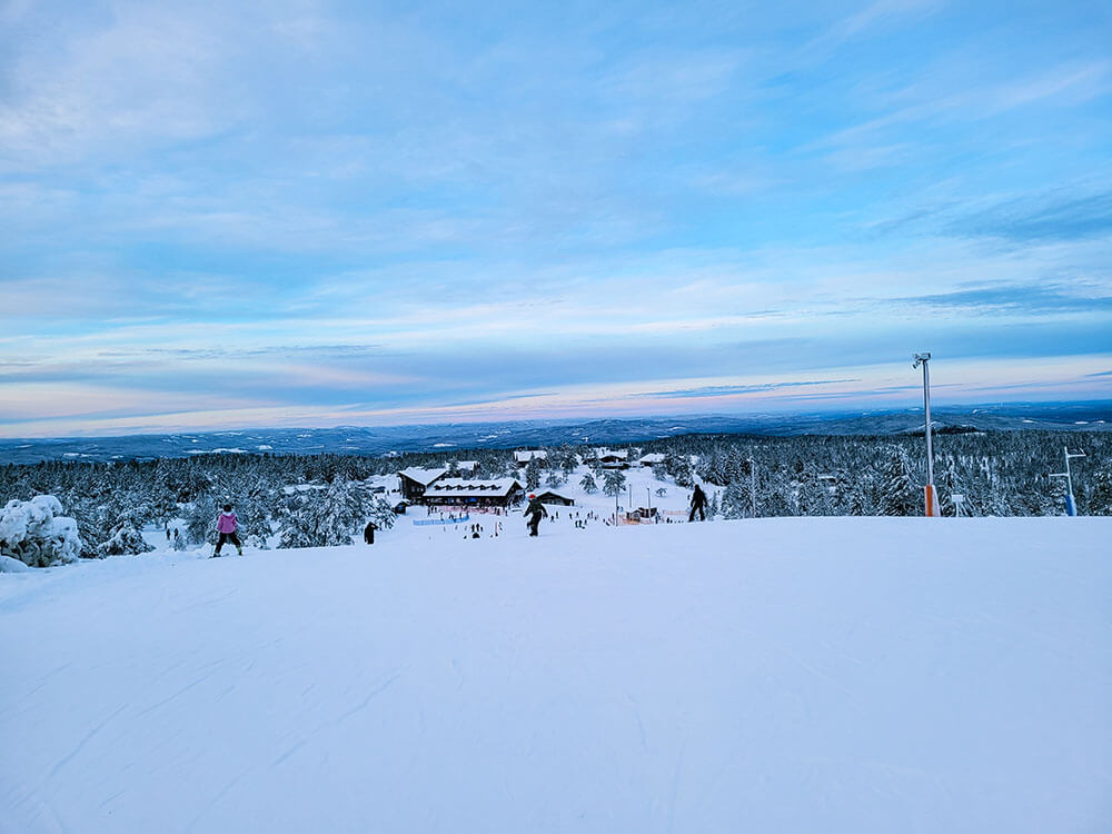 Wintersportgebied Hovfjället in Zweden