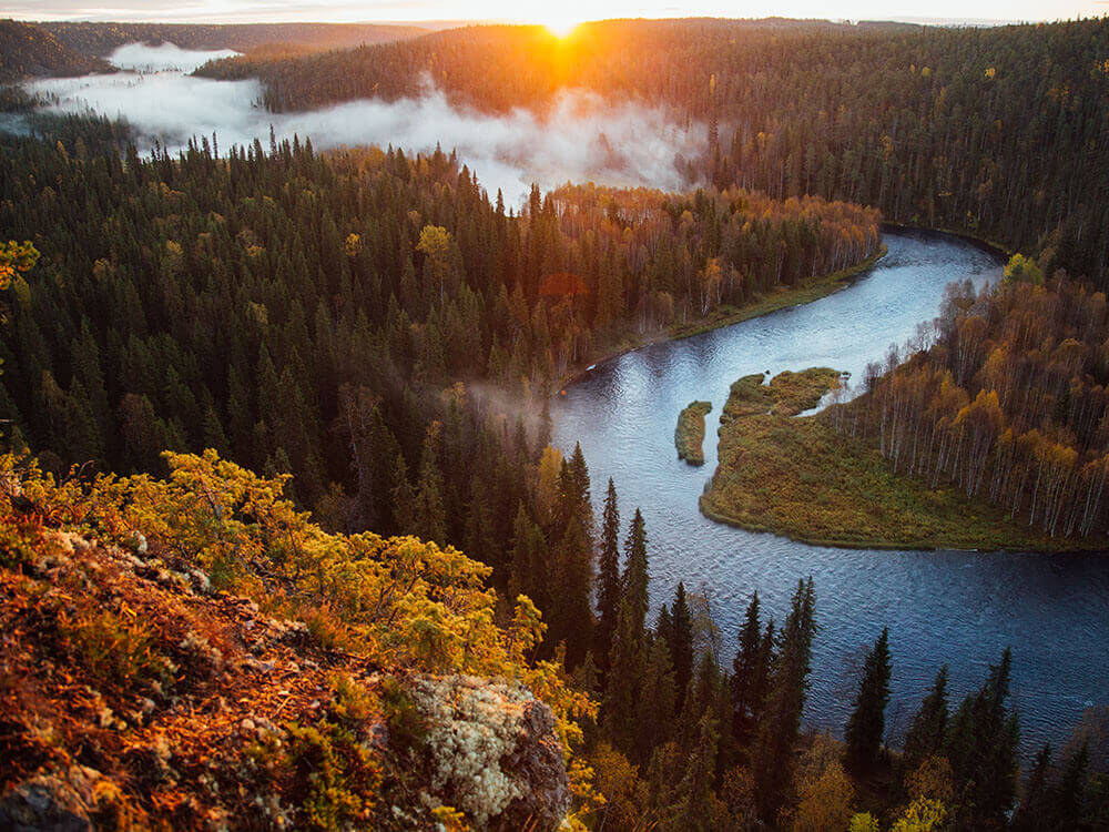 Herfst in Oulanka National Park Kuusamo