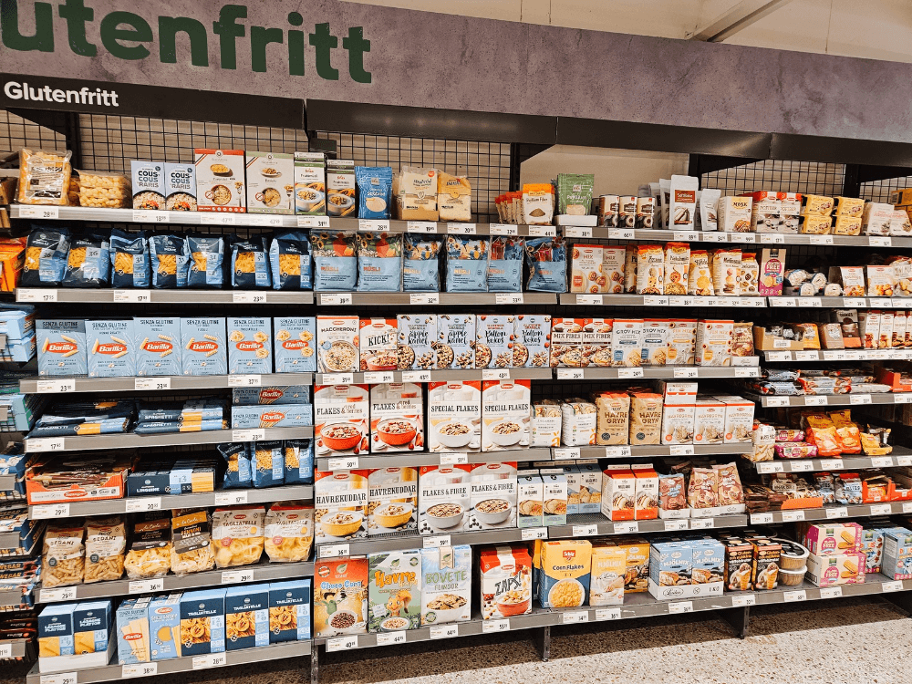 glutenvrij en lactosevrij eten in Zweden